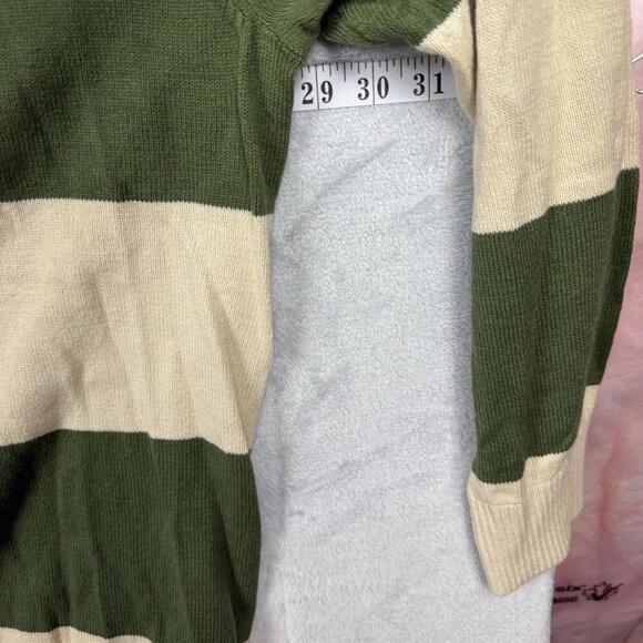 Levi’s Green Beige Striped Crewneck Sweater Men Size XXL Knit Relaxed Fit NWT - Picture 9 of 9